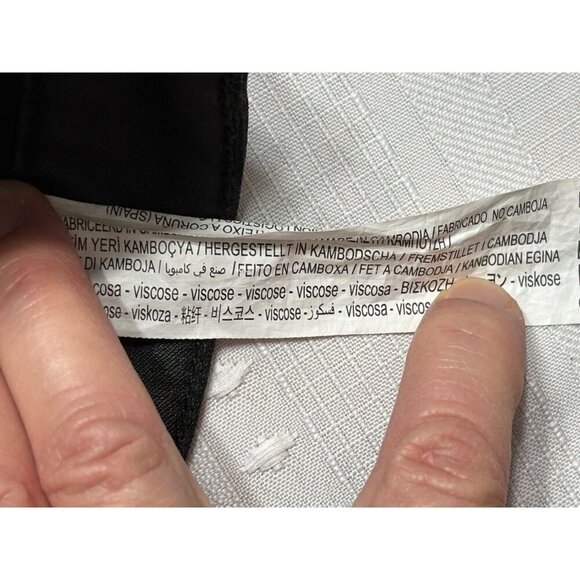 Stradivarius Women's Size 10  Black Coated Denim Jeans Pants Viscose - Picture 9 of 10